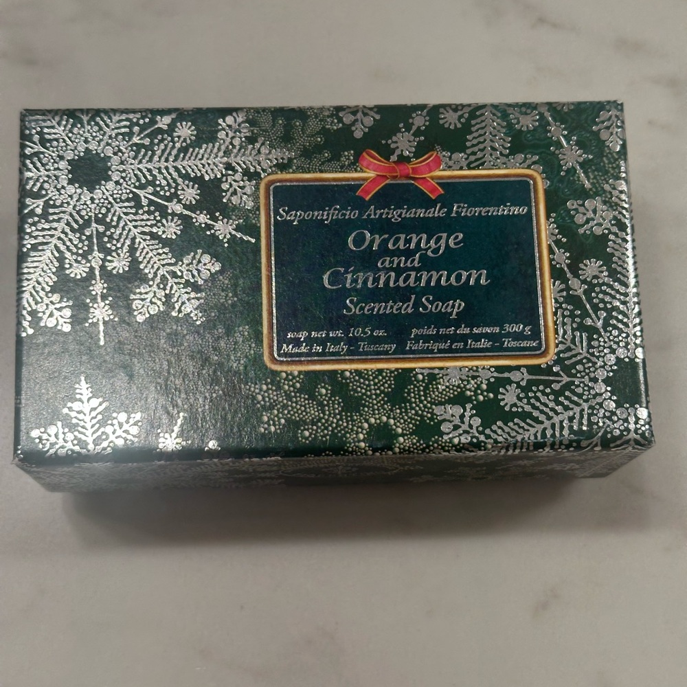 Saponificio Artigianale Fiorentino Orange Cinnamon Soap Made In Italy- 10.5oz